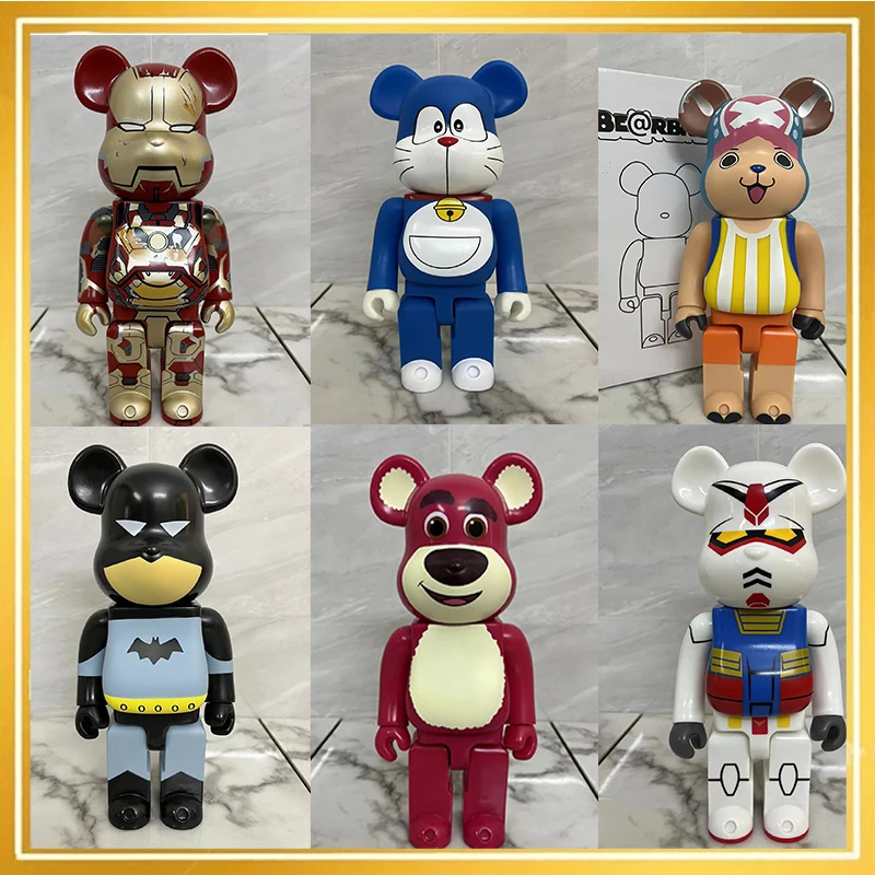 

[В наличии] коллекция 400% года, фигурки Bearbrick, скульптуры, аксессуары для стола, Мультяшные украшения, статуя фигурки, детские игрушки Gifts