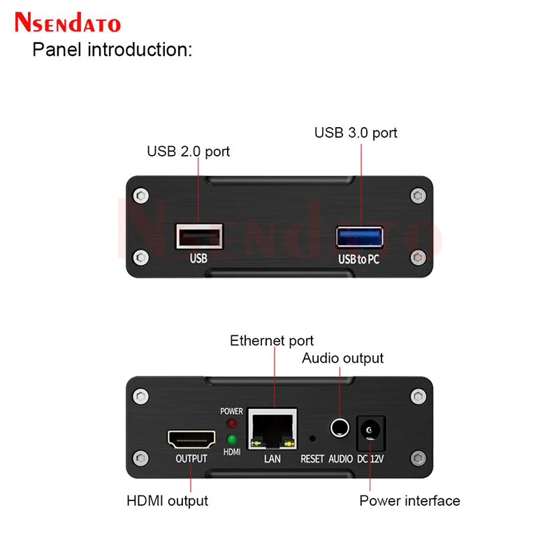 JM1000 Plus USB Flash Disk Player IP to PC HDMI Video Capture Card Box Decoder With Low Cost Stream H.265 For RTSP SRT RTSP