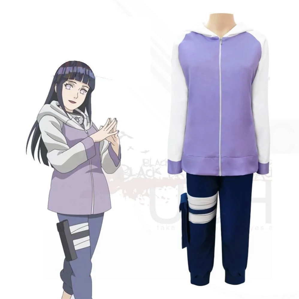

Unisex Anime Cos Hyuga Hinata Cosplay Costumes Halloween Christmas Play Party Uniform Sets