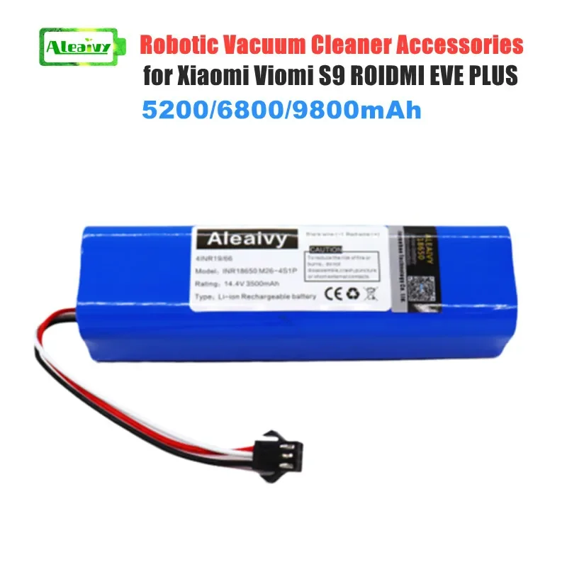 vhbw 1x Batterie remplacement pour Proscenic INR18650-M25-4S1P pour
