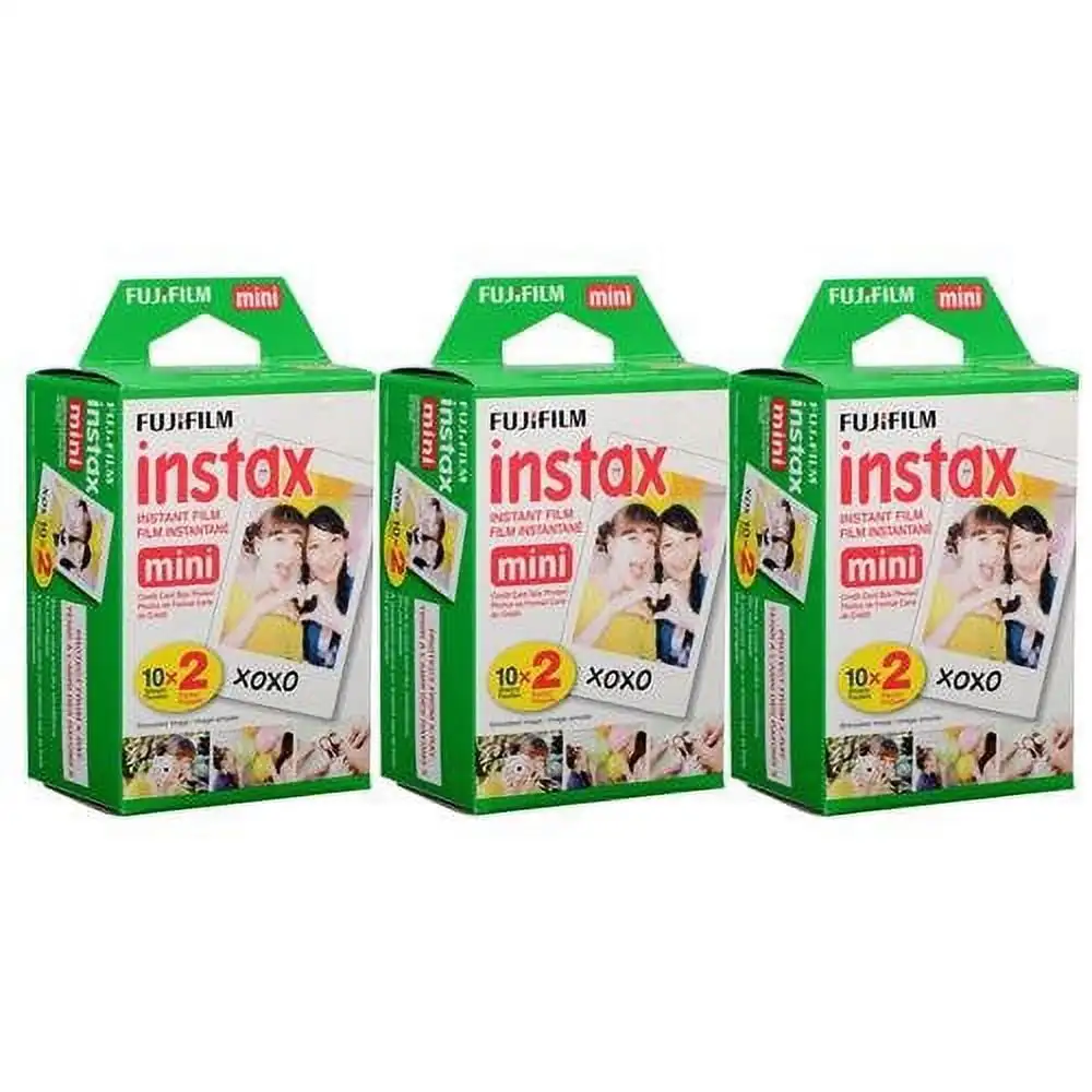 

Fujifilm Instax Mini мгновенная пленка (3 двойных упаковки, 60 Всего изображений) набор значений