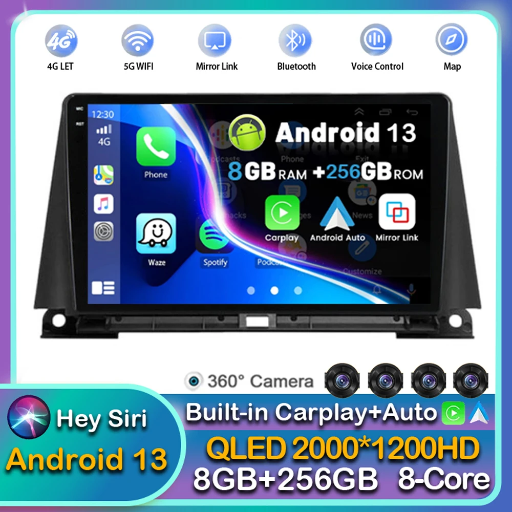 

Автомагнитола Carplay для Lexus NX200 Z10 NX 200 2014-2020, Android 13, мультимедийный проигрыватель, видео, стерео, камера 360, Wi-Fi + 4G DSP