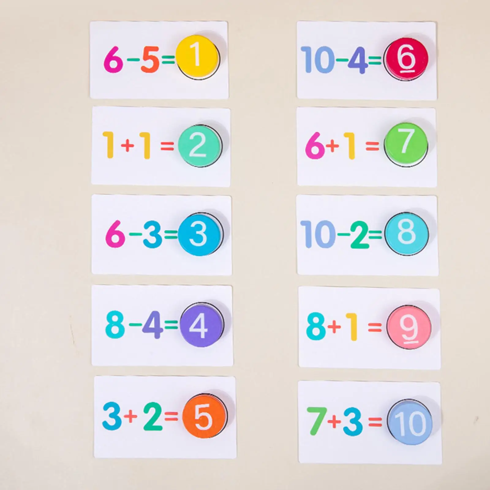 Number Learning Puzzle Wooden Number Board Addition Subtraction Math Game for Math Activities Child Classroom Kindergarten Kids