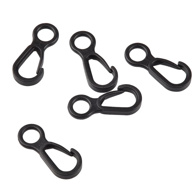 10pcs Plastic Clip Hook Camping Carabiner Buckle Outdoor Tent Accessories Multifunction Hook Camping Equipment
