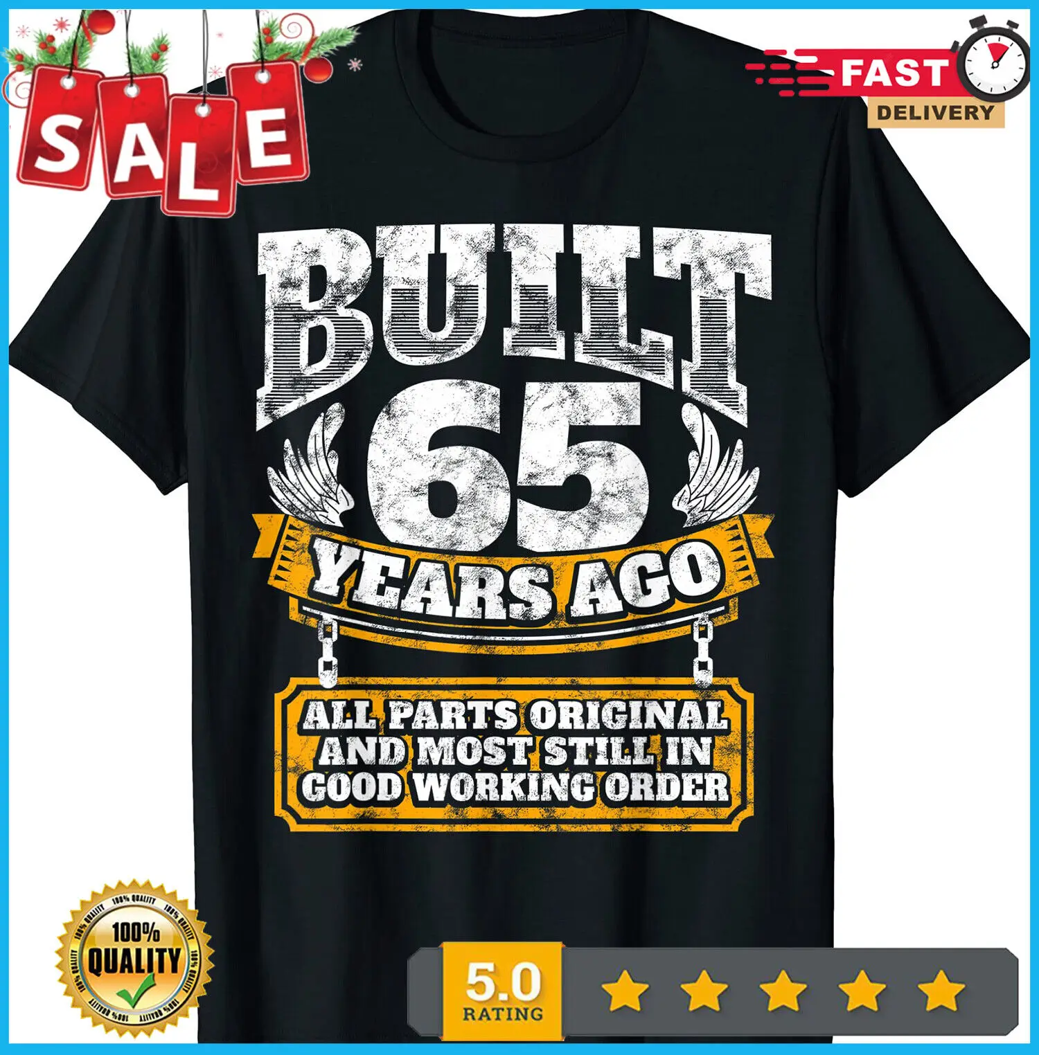 Divertente 65Th Compleanno B-Day Regalo Età 65 Anni Scherzo T-Shirt Unisex