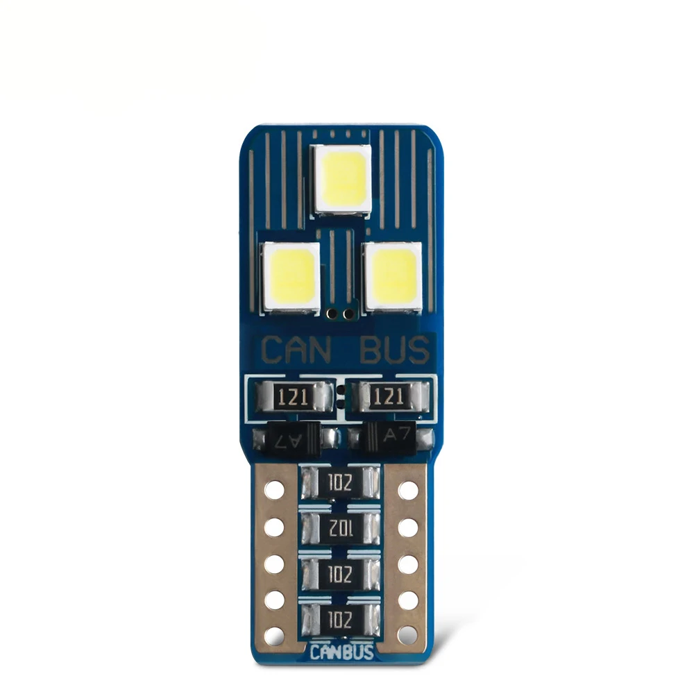 

2pcs T10 LED Light License Plate Bulb 2835 6SMD Interior Side Marker Lamp White
