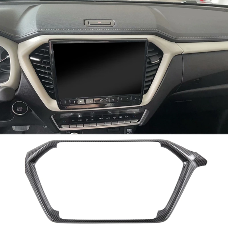 

Для Isuzu D-Max RG 2019-2022 из углеродного волокна стильная Центральная панель управления навигационной панелью декоративная наклейка