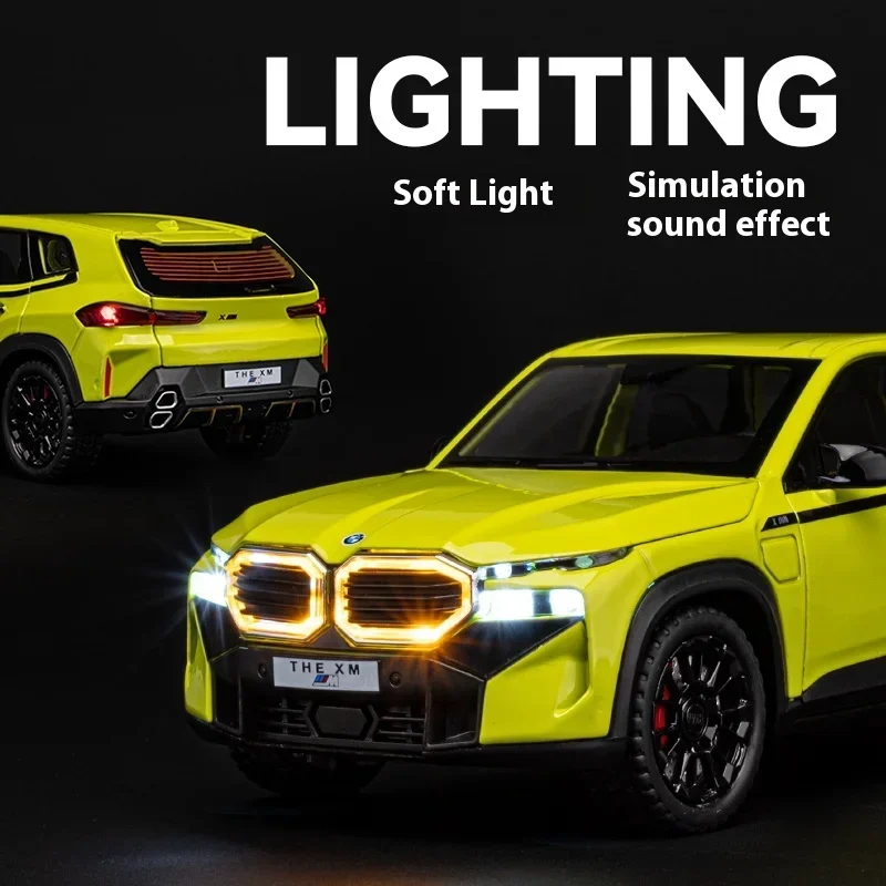 Luxury 1:24 Alloy Metal Diecast Car with Sound and Light - Children's Toy and Collectible Gift