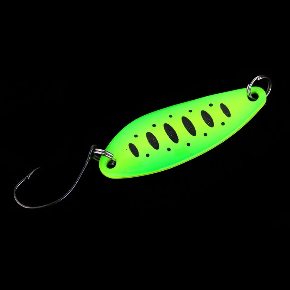 5/6PCS 3.5g/5g Fishing Bait Fishing Metal Spoon Lure Bait For Trout Bass Spoons Small Hard Sequins Spinner Spoon 3