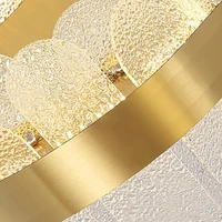 Lustre en cristal moderne pour chambre à coucher et salle à manger, art simple, éclairage intérieur, plafond 5