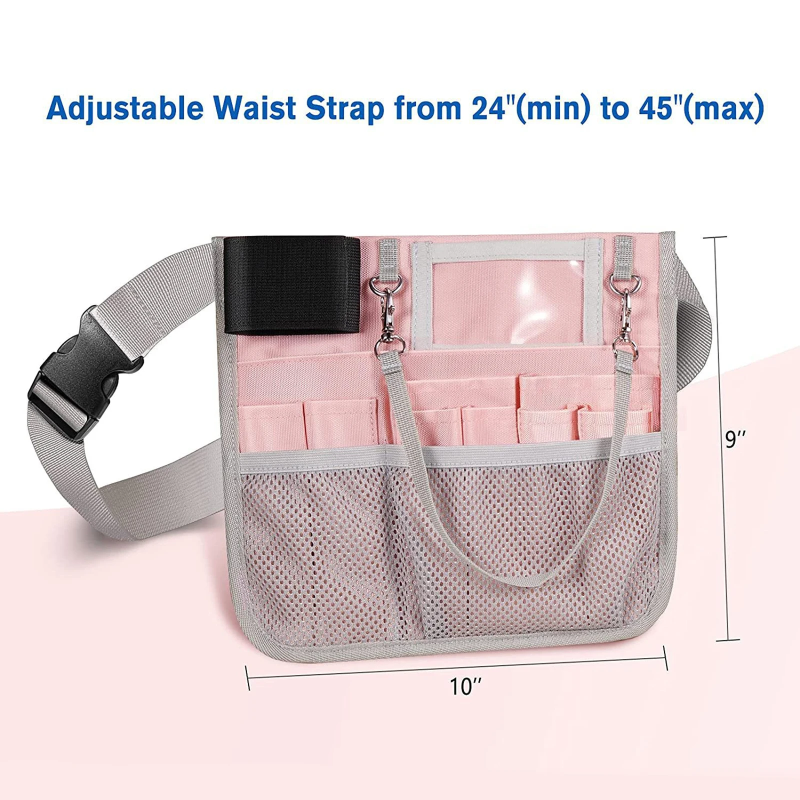 Nurse Fanny Pack waist pack for Women Durable Multi Compartments Oxford Fabric Nurse Waist Pack Nursing Bag Waist Organiser Belt