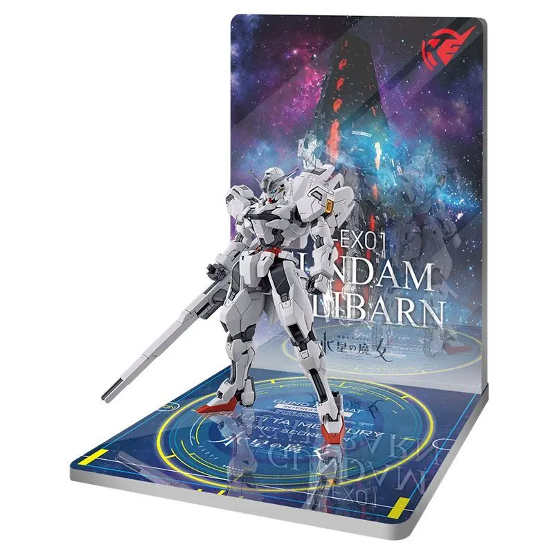 

NEW Anime HG Mobile Suit The Witch From Mercury CALIBARN Customized Acrylic Platform Background Board Bracket Scene