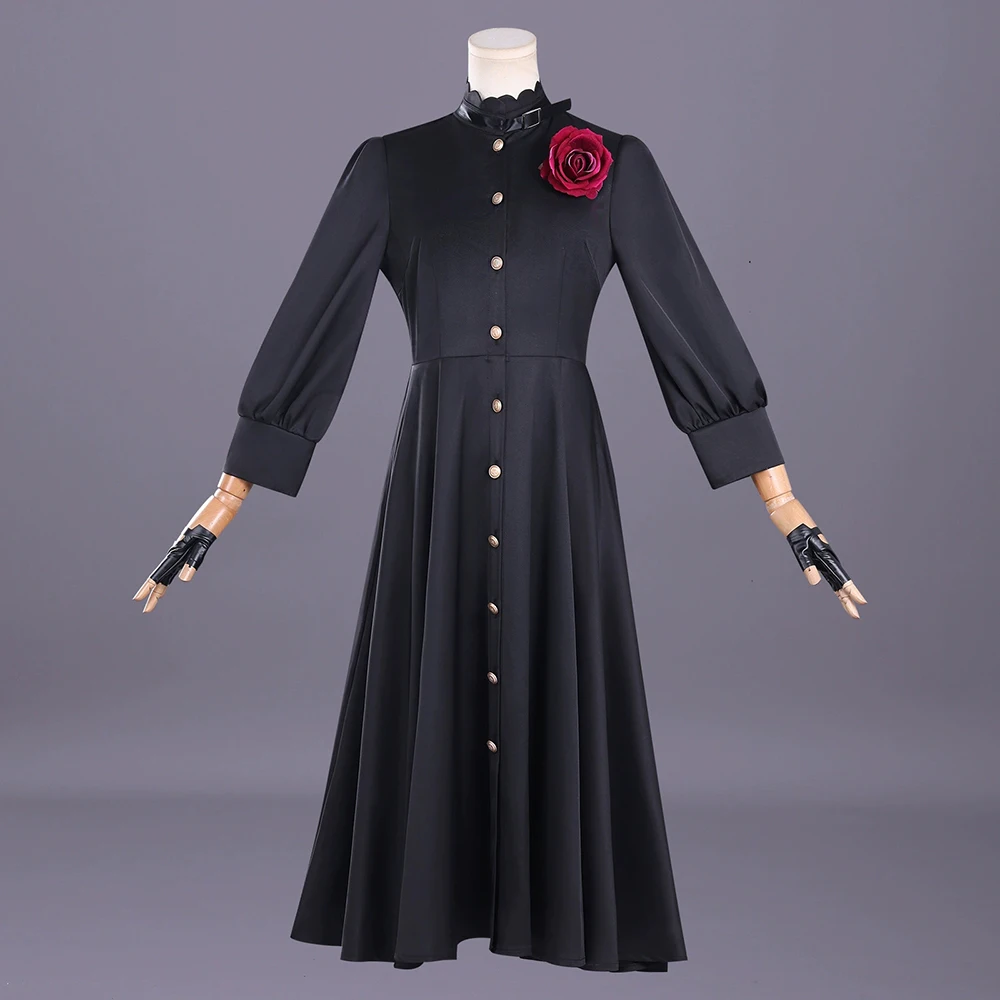May I Ask for One Final Thing-Inspired Scarlet Vandimion Black Dress Costume for Cosplay Events