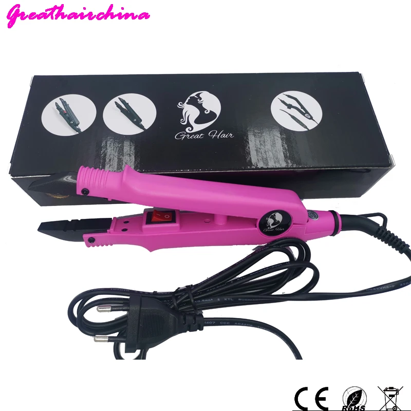 JR611 Professional Temperature Constant Hair Extension Iron wan Heat Keratin Fusion Connector Tools Send Silicone Insulation Pad