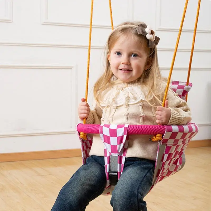 Swing For Kids Safe Children Swing Toddler Indoor Outdoor Swing Set Backyard Swingset Playground Accessories For Kids Adjustable 3
