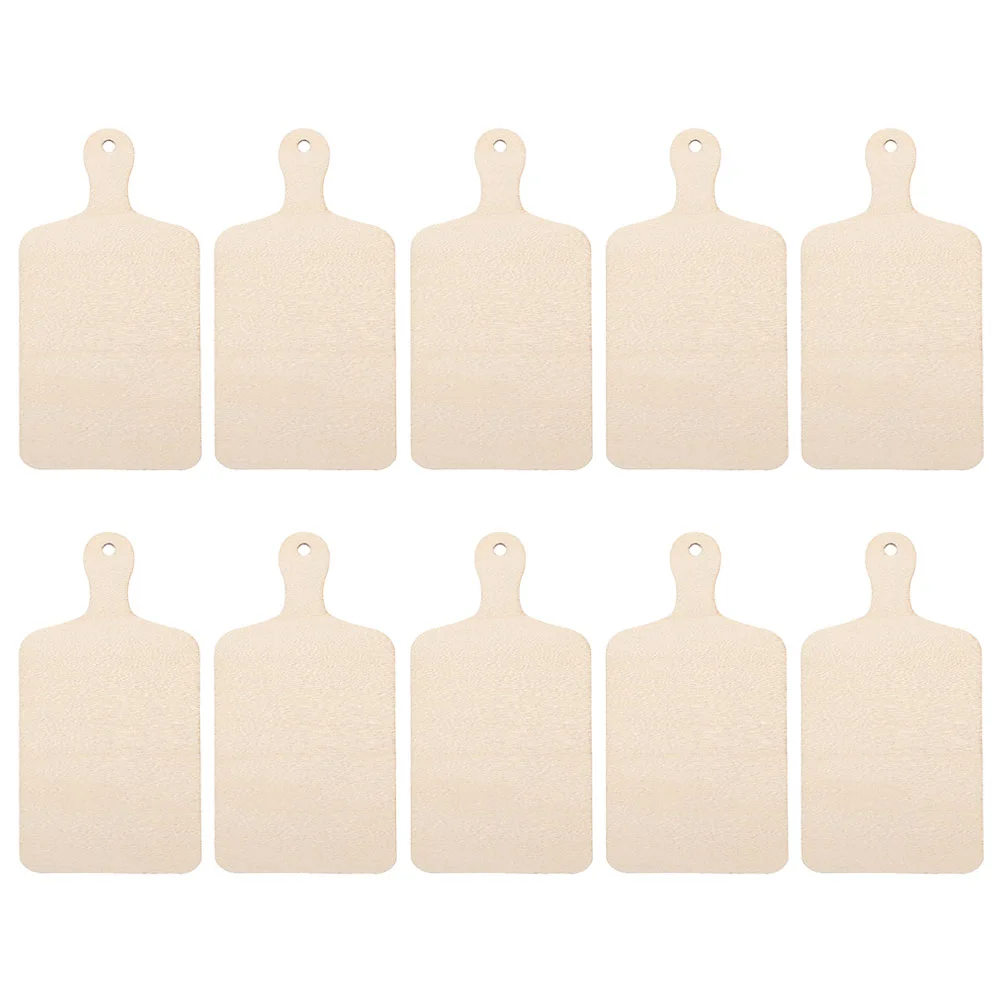 

Wood Cutting Boards DIY Wooden Handle Crafts Chips Chopping Mini Unfinished Child