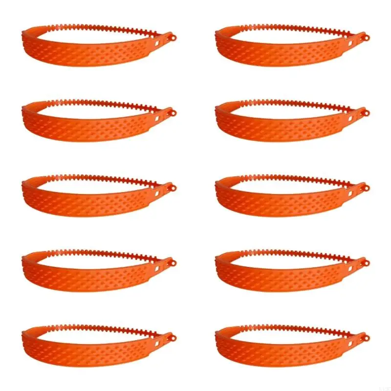 U13C Set Of 10 Chains Vehicle Tire Grip Straps 87cm for Car Ensuring Safe Driving On Slippery Surfaces & Various Tire Size