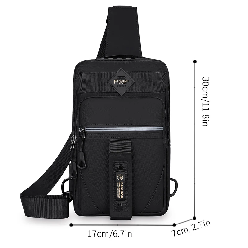 Large capacity men's Cross Commuter Bag chest bag men's messenger bag men's motorcycle backpack work bag