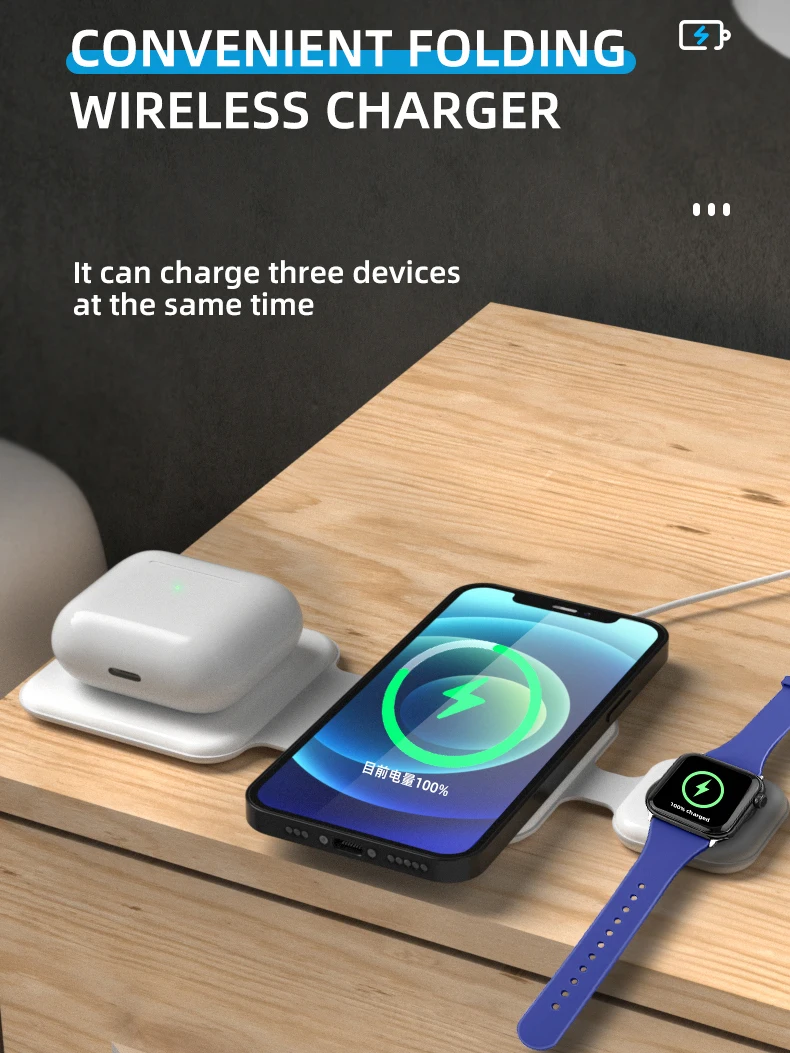 JMUYTOP-3  1    15W, ׳ƽ ̽  ġ  ̼, iPhone Apple Watch airpods
