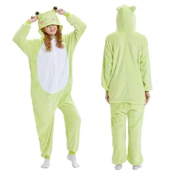 Children's Cartoon Thicken Hooded Design Sleepwear Boys Girls Homewear Loungewear Warm Clothes Nightgown Flannel Anime Onesies