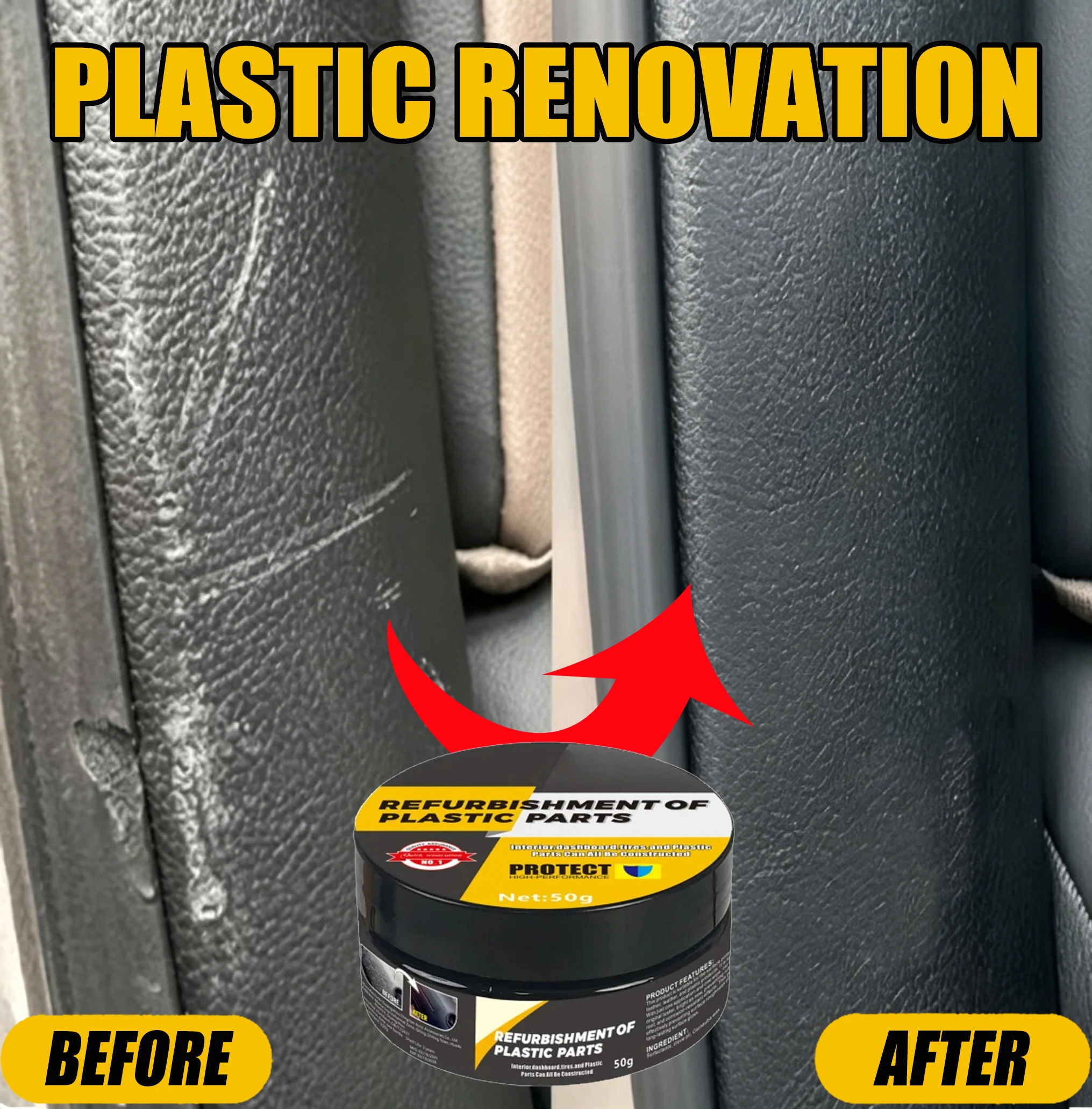 Pasta Professionale per Riparazione Auto: Ripara Graffi e Danni su Plastica, Pelle, Pneumatici e Volante - Image 2