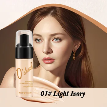 Dark Skin Concealer Liquid Foundation Makeup Waterproof Long Lasting Full Coverage Matte Finish BB Cream For Women Men Cosmetics