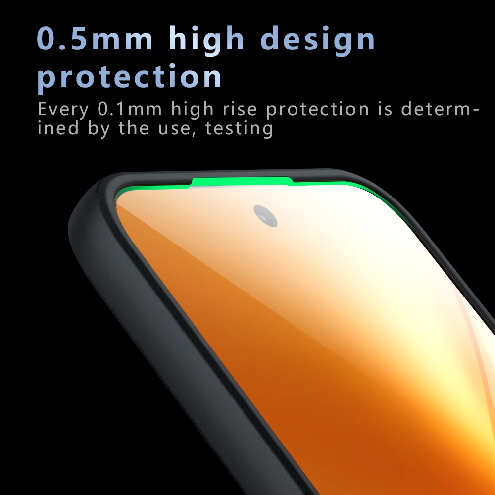 Magnetic Semi-Transparent Frosted Shockproof Case with Bumper Protection