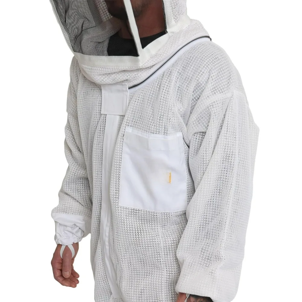 3 Layer Ventilated Bee Suit for Apiarist, Breathable & Durable-Protection and Safety for All Beekeepers Protective Clothing