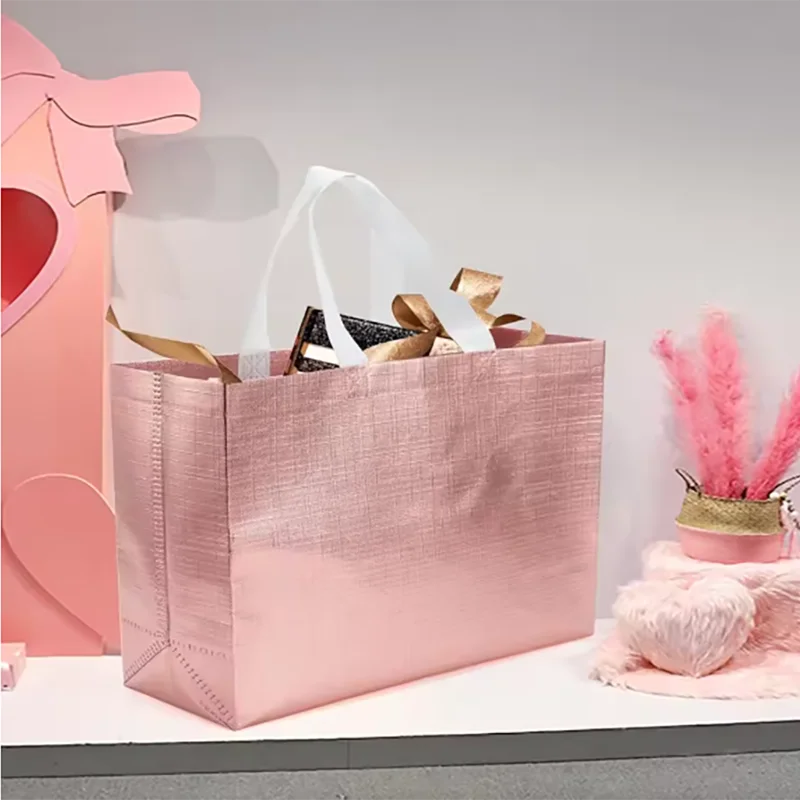 4pcs-Gift Bag Large Non-woven Reusable Gift Bag with Handle, Birthday Party Handbag Gift Bag