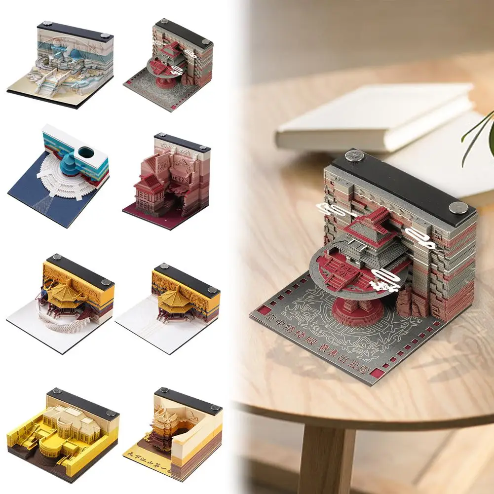 

3D Note Paper For A Castle In The Air 3D Art Hary Custom Block Note Friend Gift Office School Tool 2023 Cute Book O1R3