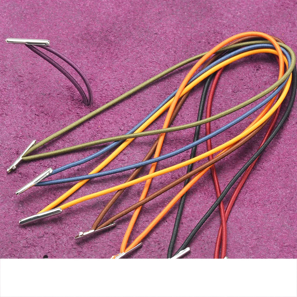 13 Colors Elastic Ropes DIY Genuine Leather Notebook Accessory Travel Diary Journal Elastic Band 1 lot = 5 pieces leather notebook travelers notebook accessories