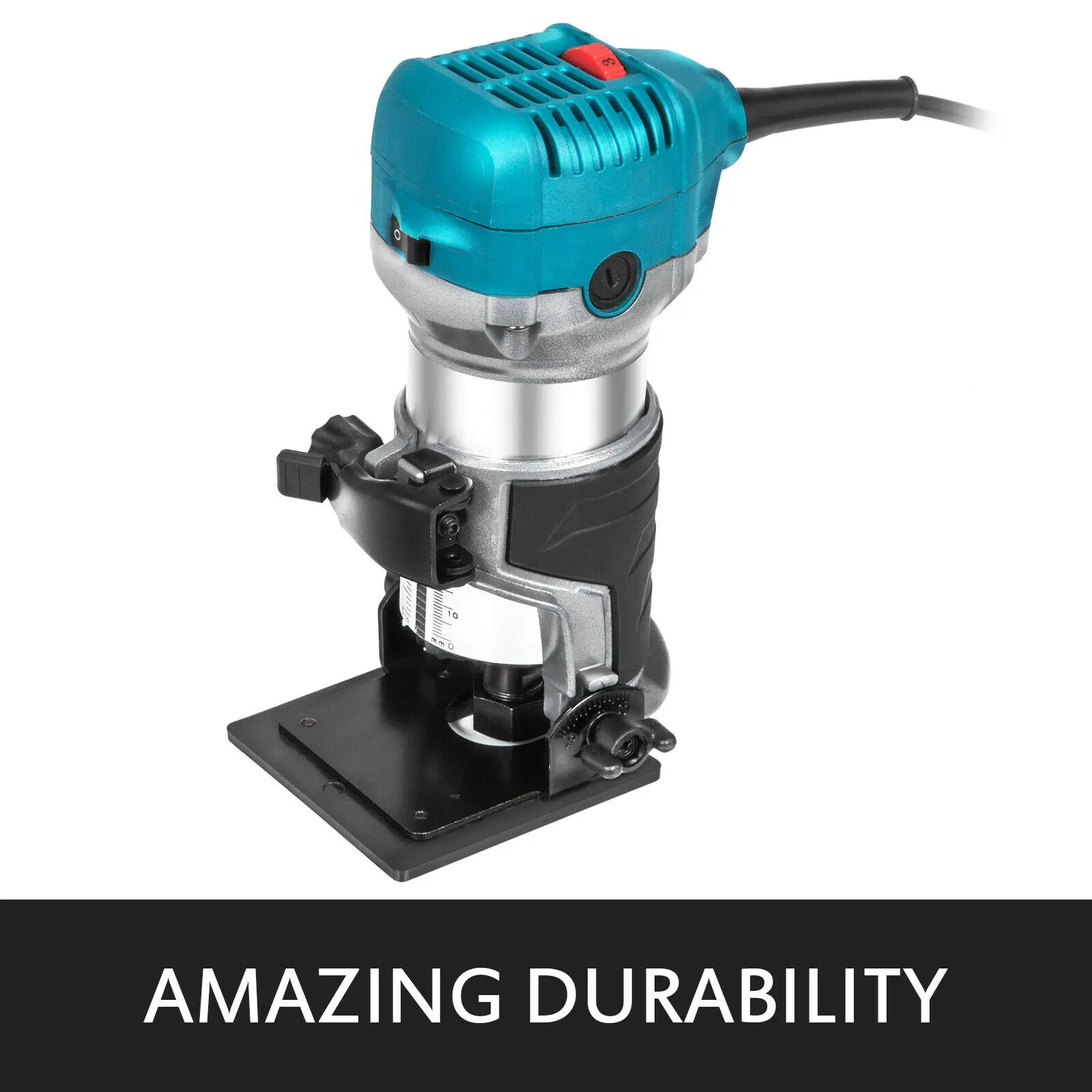 VEVOR Wood Router Wood Trimmer Machine Electric Hand Trimmer 30000RPM Power Carpentry Tool Woodworking Trimming Grooving Carving 3