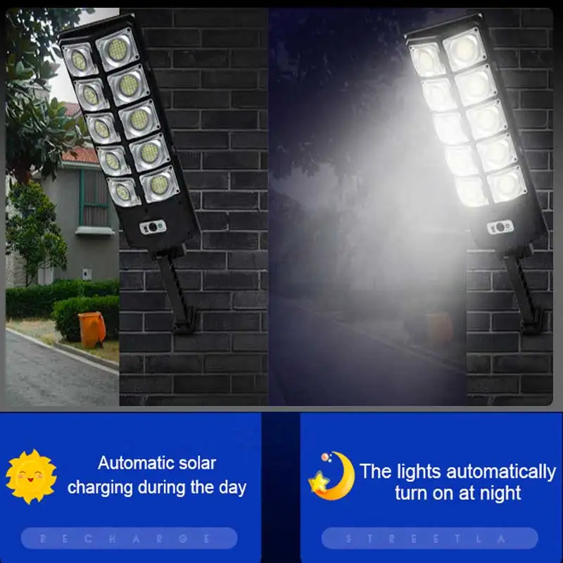 120000 Lumen LED Solar Light Outdoor Solar Lamp Powered Sunlight Waterproof PIR Motion Sensor Street Light for Garden Decoration 3