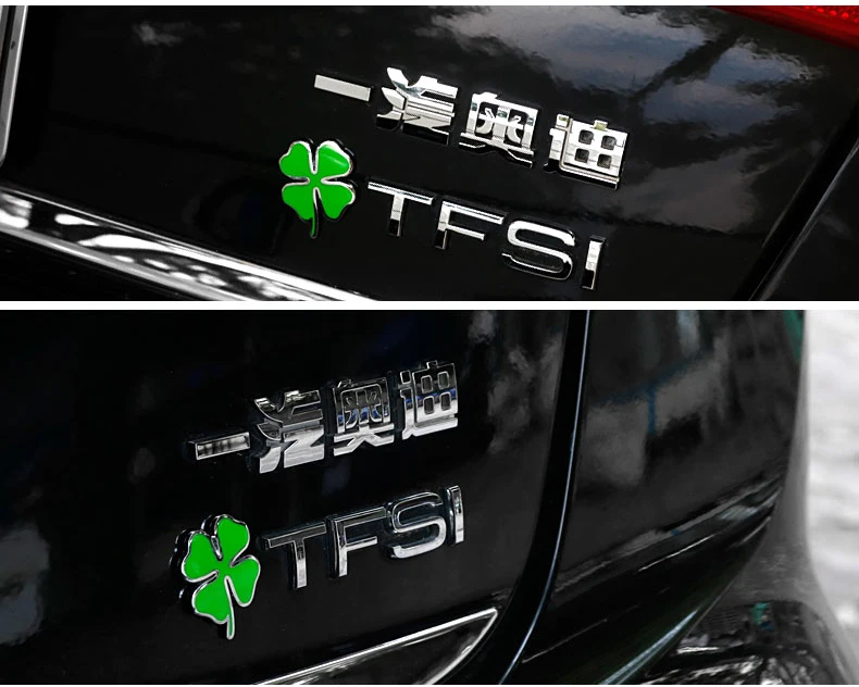 Alfa Romeo Quadrifoglio 3D Embleem - Afmetingen van de sticker
