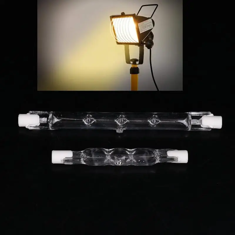 1 Piece J Type Halogen Light Bulb 360° Beam Angle R7S Halogen Linear Light Bulb For Ceiling Cabinet And Desk Construction Lights