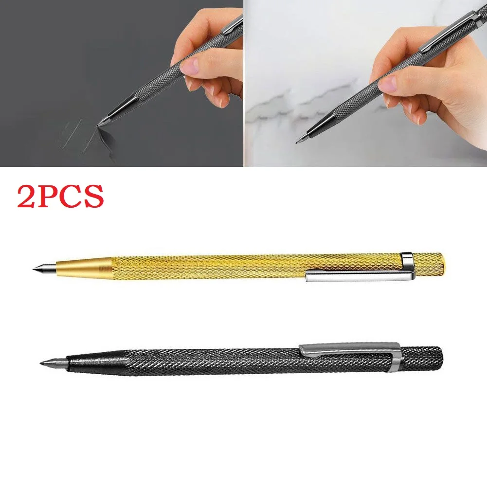 2PCS Ceramic Tile Cutter Pen Tungsten Carbide Tip Scriber Pen Marking