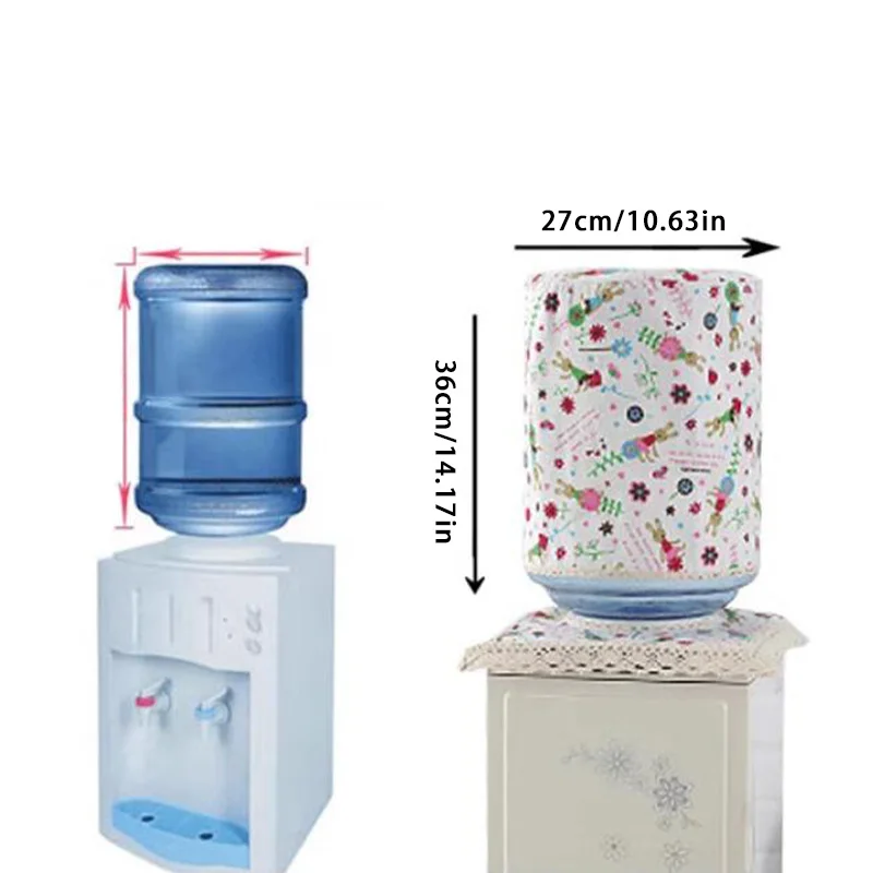 Pastoral Style Water Dispenser Cover Water Bucket Sleeve Furniture Protector Dust Cover Removable Reusable Bottle