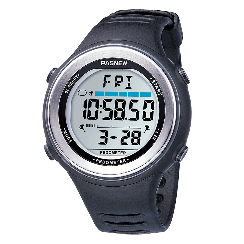 Submersible Sport Watches Men Black Pedometer Boy Diver Electronic Hand Clock Climbing Waterproof Male Digital Wristwatch Green