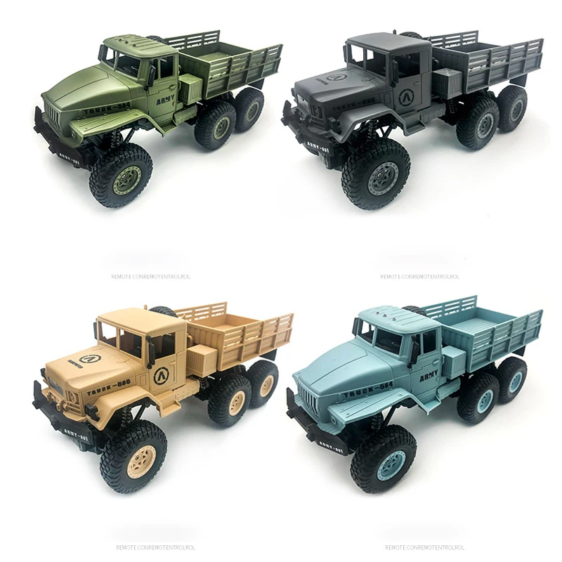 New RC Truck 1:16 Remote Control Car 2.4G RC Crawler Off-road Car 6WD 15Km/h RTR KIT Suspension truck Suitable For Boys' Gifts 4