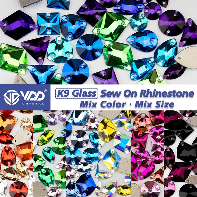 Crystal Glass Rhinestones Clothing  Glass Rhinestones Flatback Sewing -  High Quality - Aliexpress