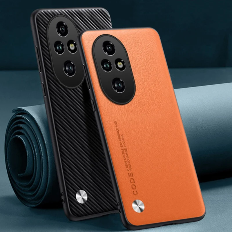 Luxury PU Leather Matte Silicone Phone Case - Full Protection Back Cover