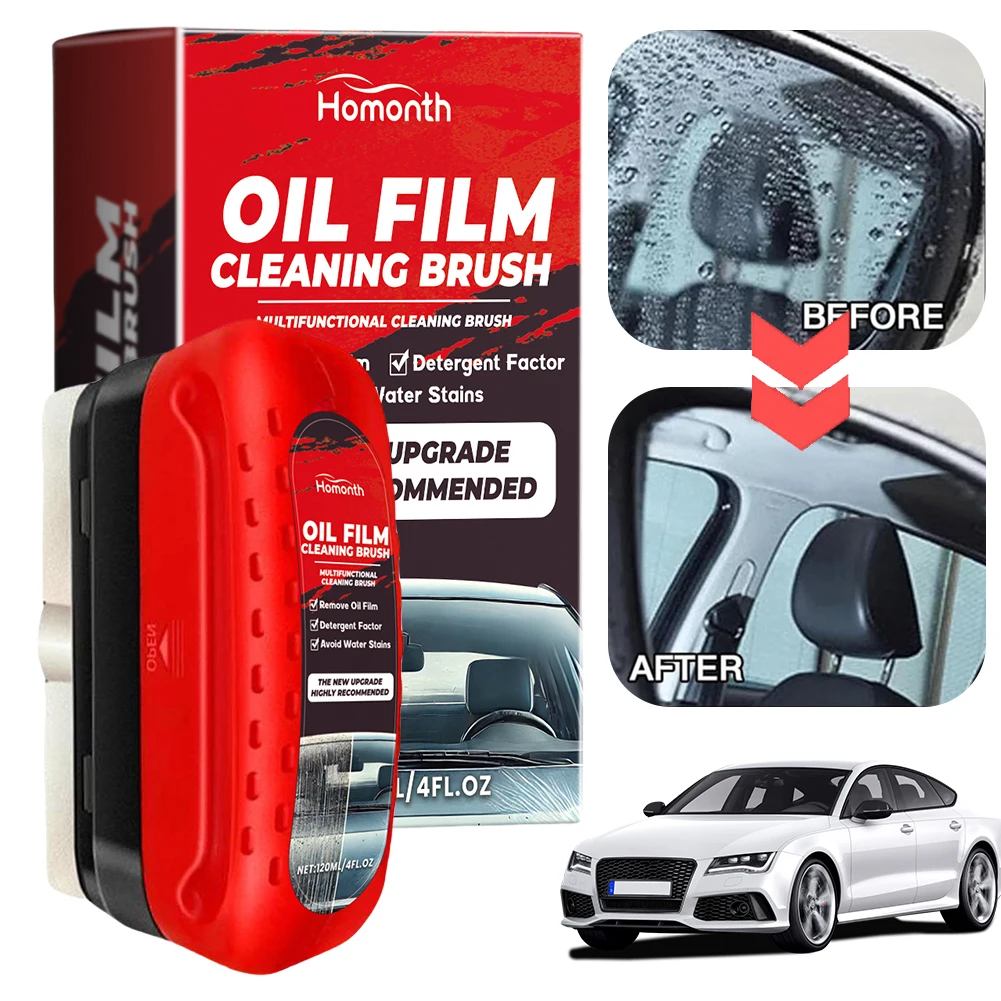 Powerful Car Windshield Cleaner Removes Dirt Car Window Glass Cleaner Auto Glass Sponge Cleaning Brush Oil Film Wipe