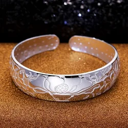 Adjustable Handmade 925 Sterling Silver Weaving Bracelet - Fashionable Unisex Jewelry (Silver)