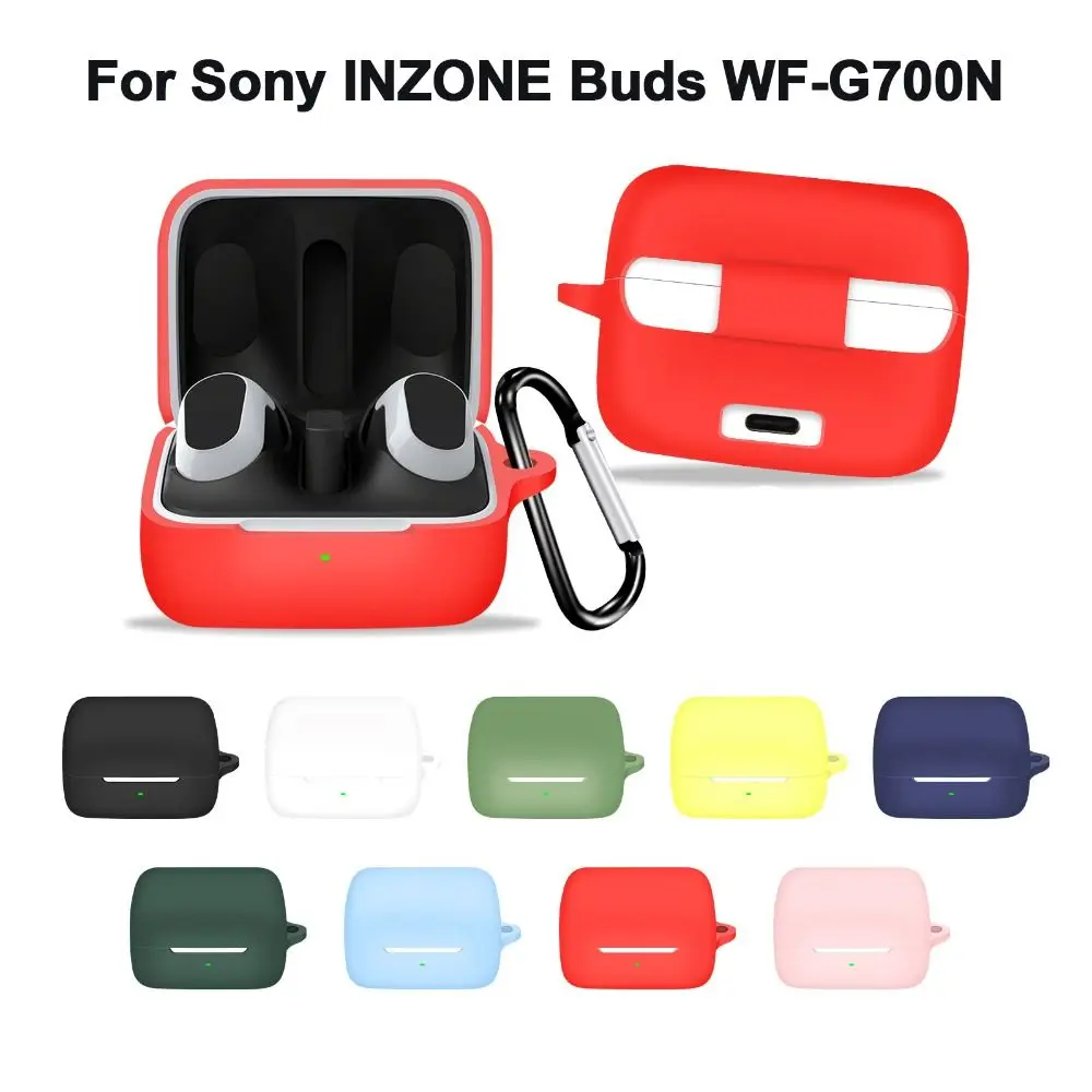 

Cover Protective Case Soft Shockproof Anti-Scratch Protector With Hook Headphone Accessories Shell for Sony INZONE Buds WF-G700N