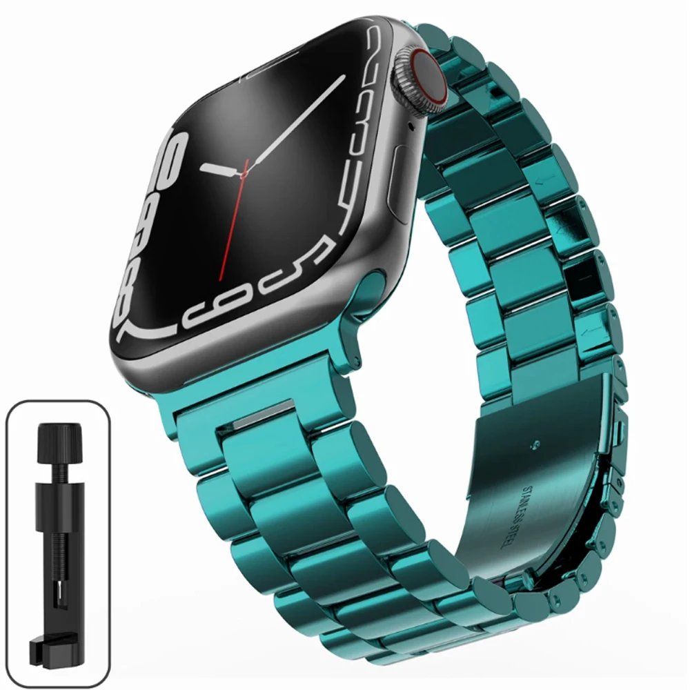 Elegant Stainless Steel Watch Strap Bracelet - Premium Metal Wristband