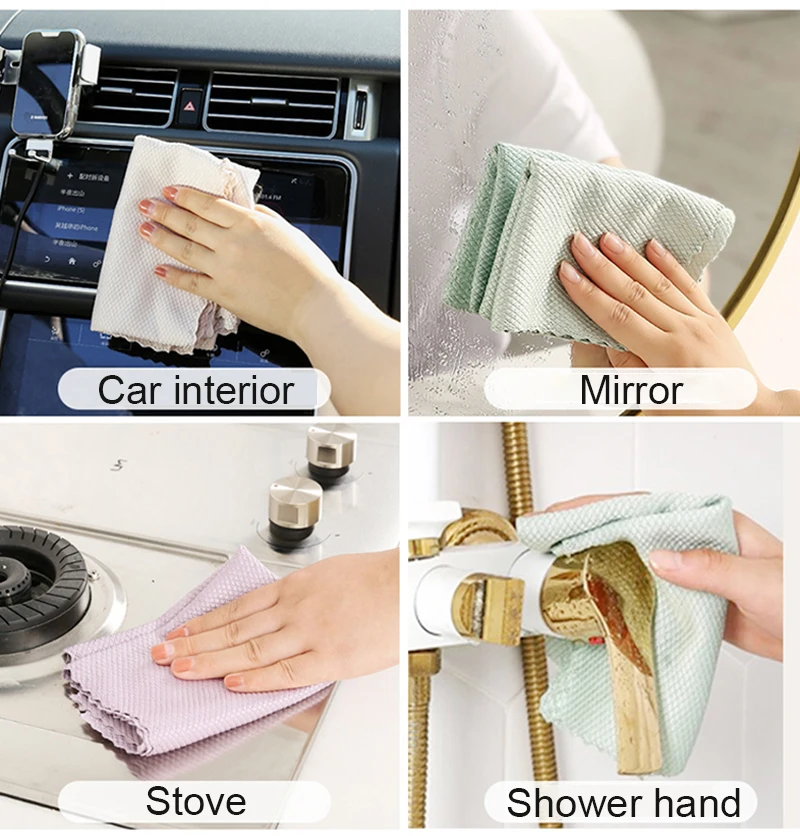 Microfiber Cloth Polishing Glass  Polishing Cloth Window Cleaning -  5/10pcs Glass - Aliexpress