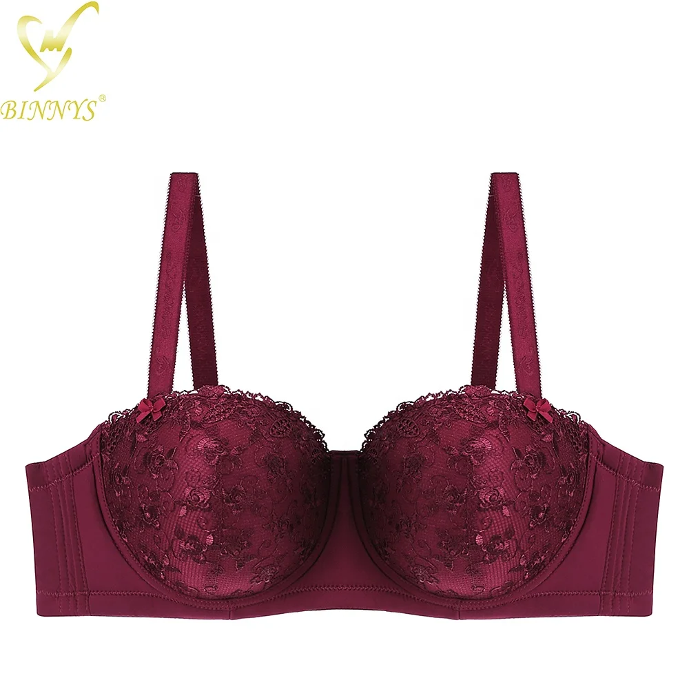 

Women's 38D Cup Sexy Bra Underwear High Quality Lace Floral Half Cup Big Plus Sizes Adjusted-straps Underiwre