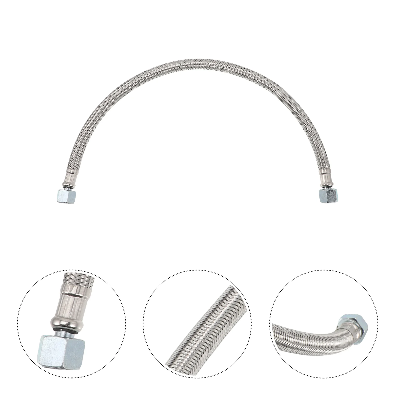 

Air Compressor Replacement Hose Aluminum Tube Leader 3/8 Stainless Steel Carbide Braided Garage