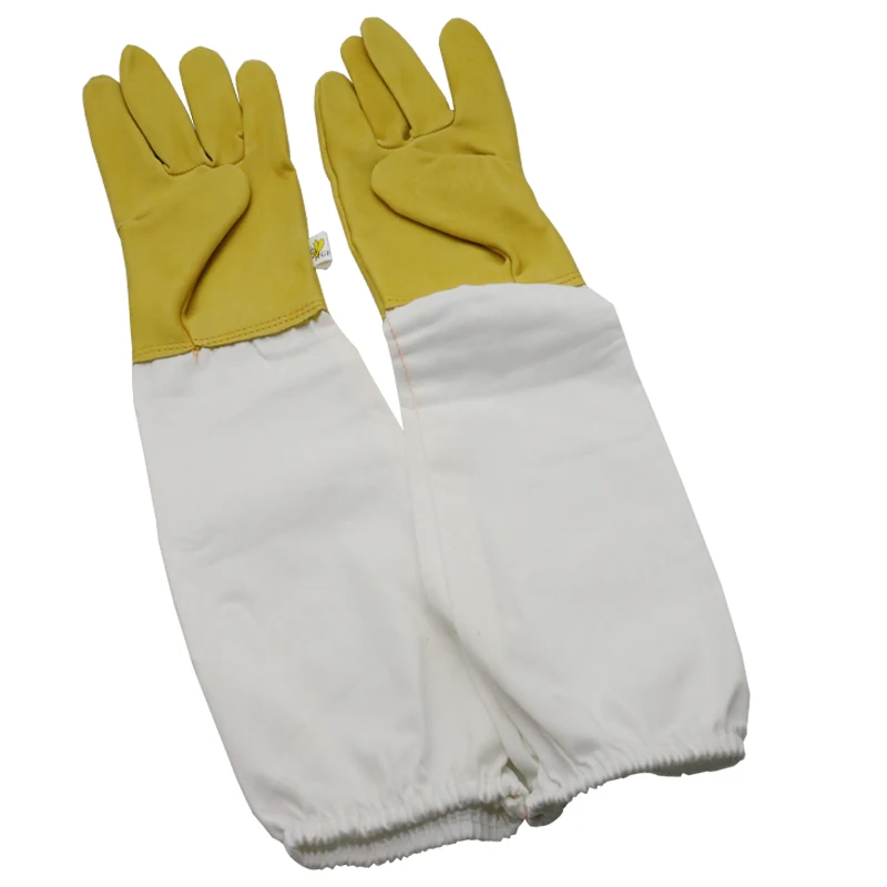 Bijenteelt Handschoenen Schapenvacht Handschoenen Anti-Bijen Anti-Steek Voor Professionele Bijenteelt Imker Bijenteelt Gereedschap 1 Paar
