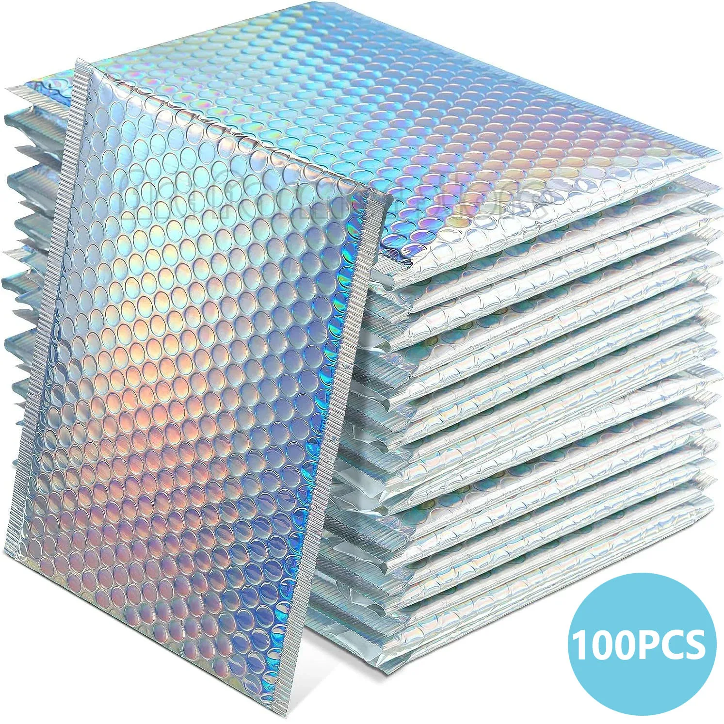 100pcs-shipping-bags-for-packaging-holographic-mailer-laser-packing-bag-bubble-envelope-small-business-supplies-delivery-package